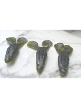 Rage3 - 3 Piece Strike King Rage Toad Soft Plastic Topwater Bass Fishing Bait